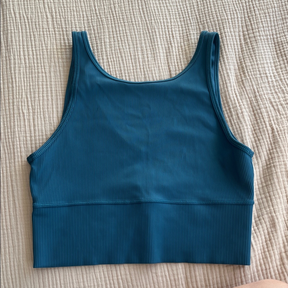 Lululemon Teal Ribbed Tank Top